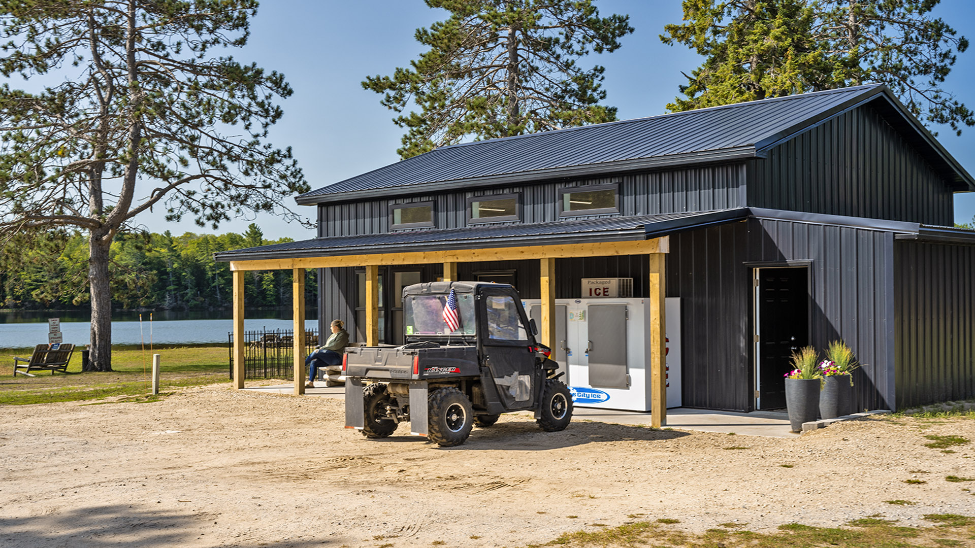 Store exterior at Otter Lake